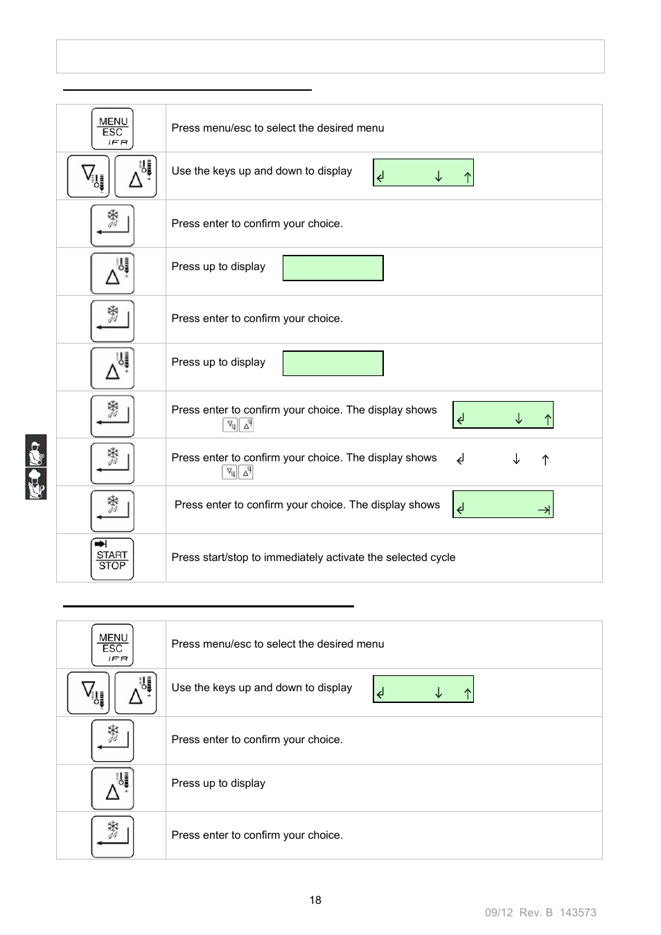 O op pe er ra at tiio on n m ma an nu ua al l | Nor-Lake Blast Chillers & Blast Chillers-Freezers User Manual | Page 18 / 46