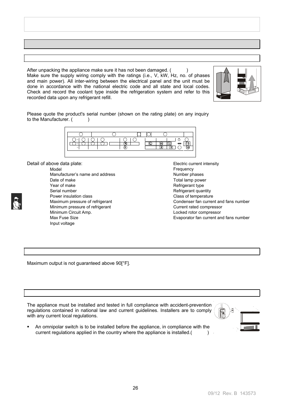 Installation | Nor-Lake Blast Chillers & Blast Chillers-Freezers User Manual | Page 26 / 46