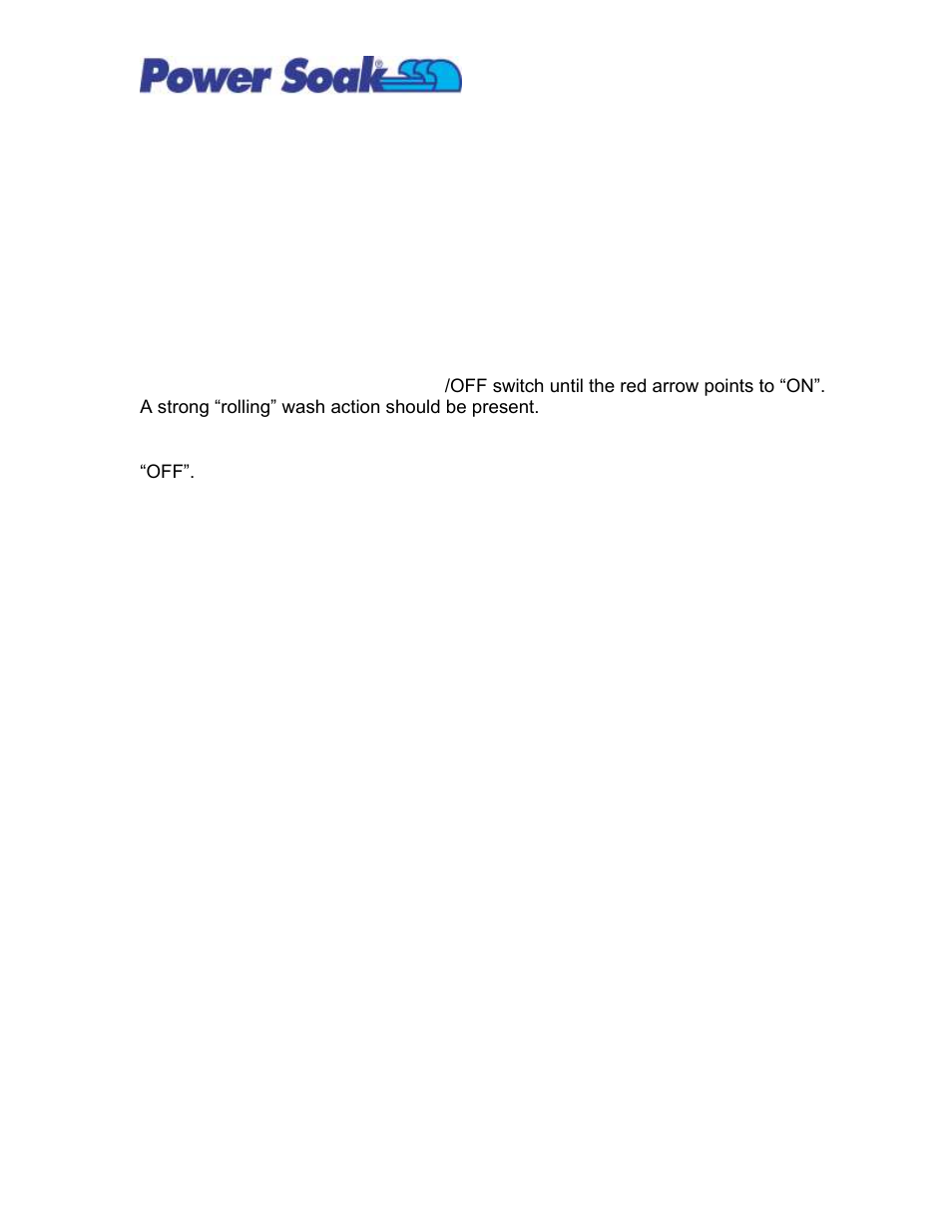 Controls and features, On/off switch, Starting and stopping the wash action | Introducing pots and pans to the power soak, Properly scrapping pots and pans | Power Soak 33019 PS-50 Owners Manual User Manual | Page 10 / 26