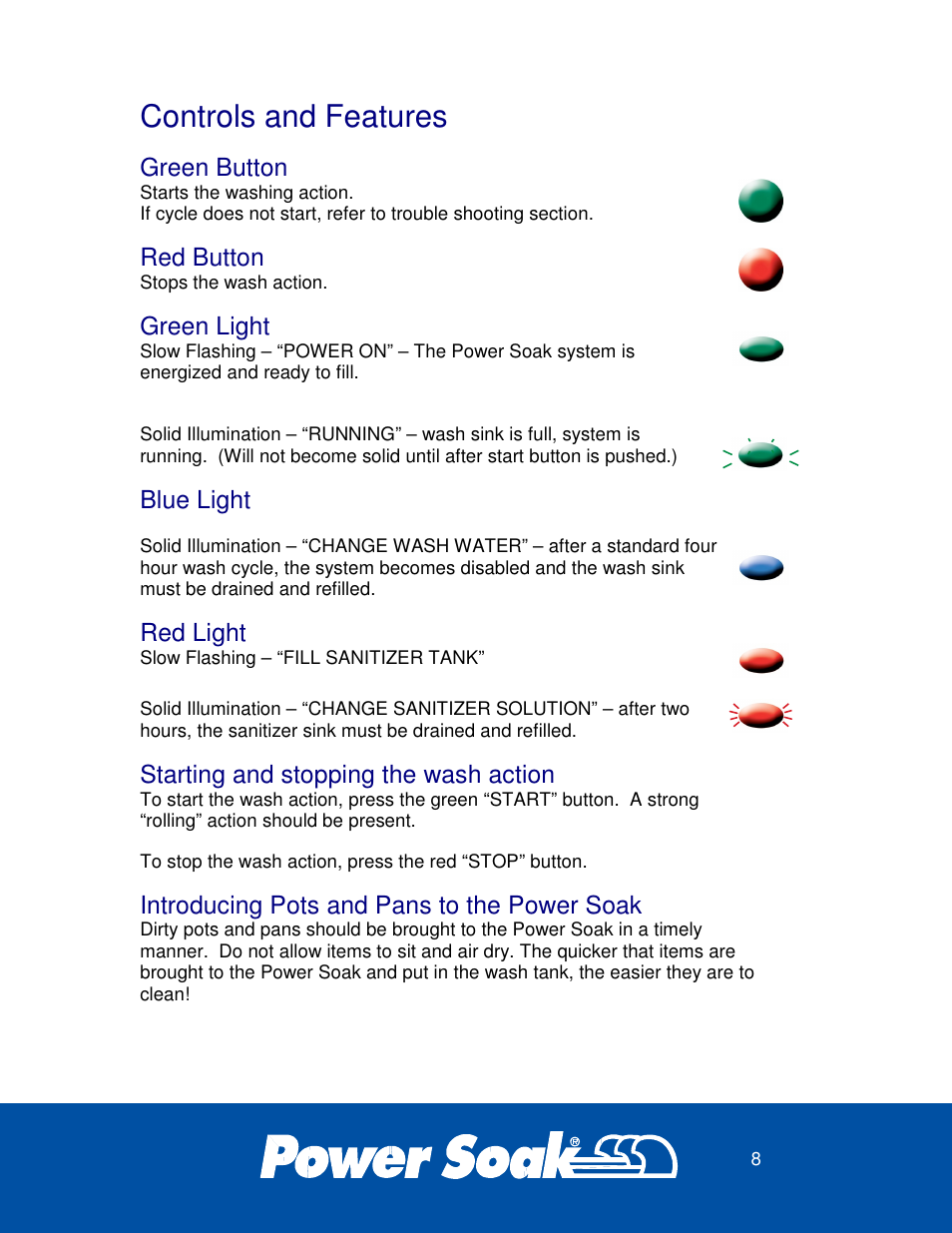 Controls and features | Power Soak 27746 PS-200 Owner's Manual User Manual | Page 12 / 28