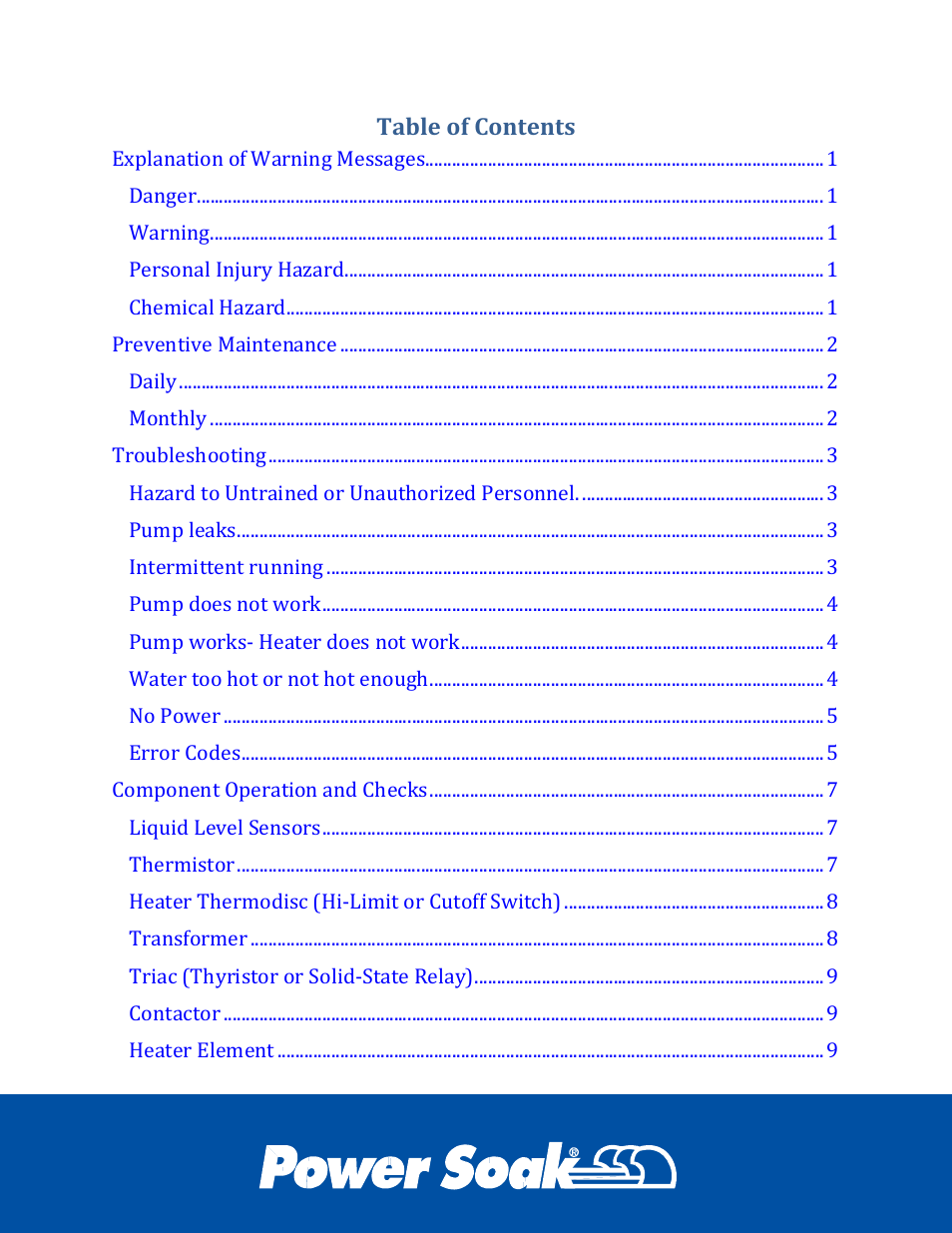 Power Soak 34773 ps-200/201 Service Manual User Manual | Page 2 / 28