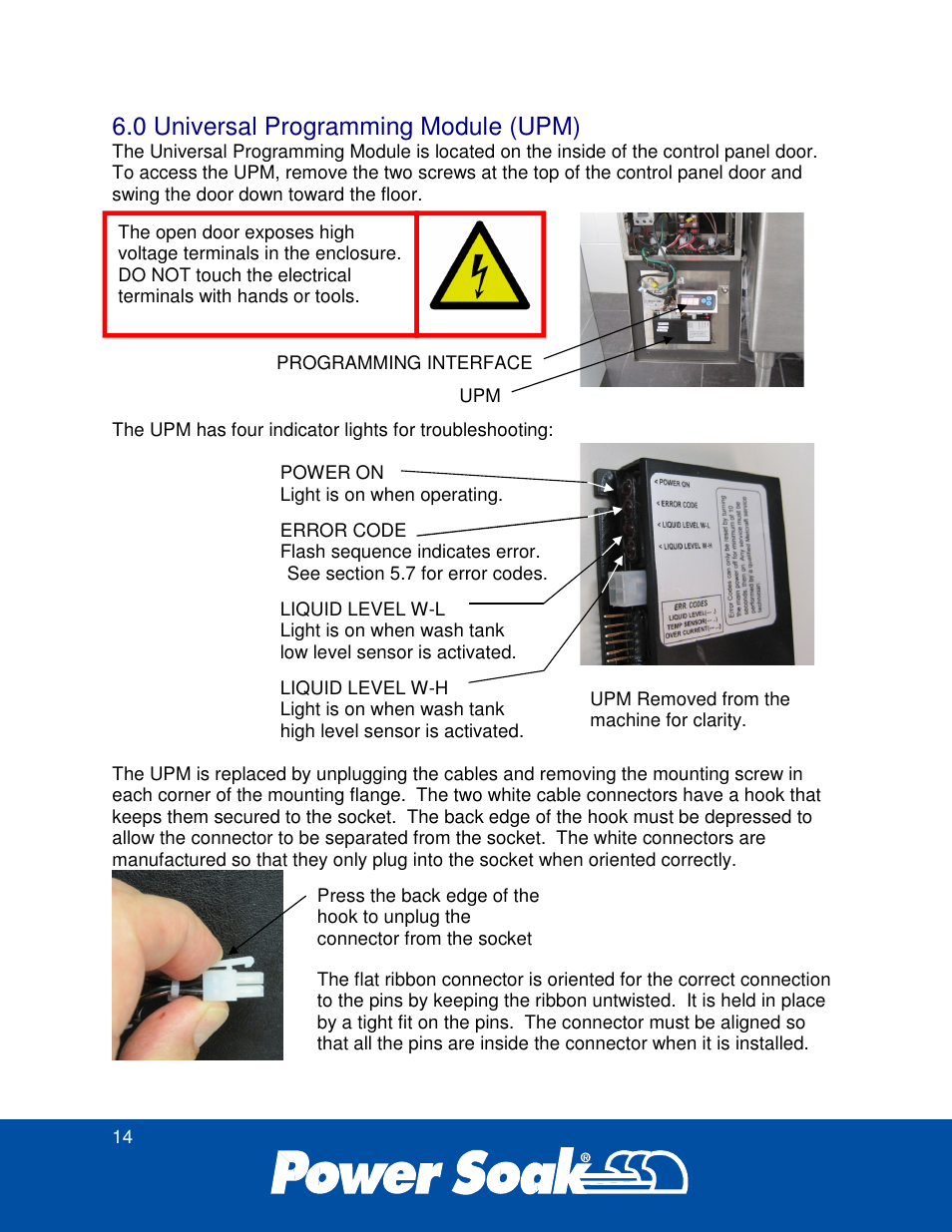 0 universal programming module (upm) | Power Soak 34774 PS-225 Service Manual User Manual | Page 20 / 60