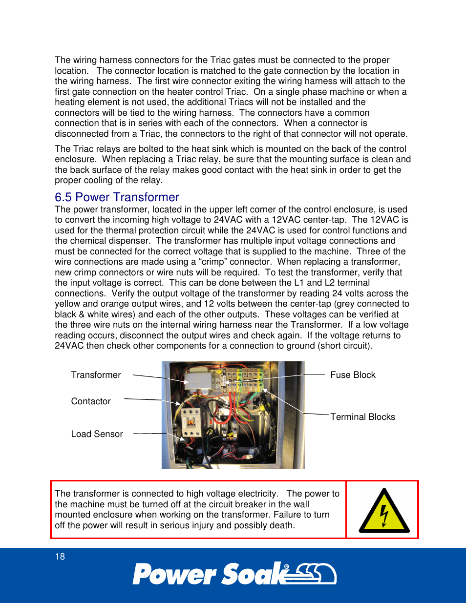 5 power transformer | Power Soak 34774 PS-225 Service Manual User Manual | Page 24 / 60