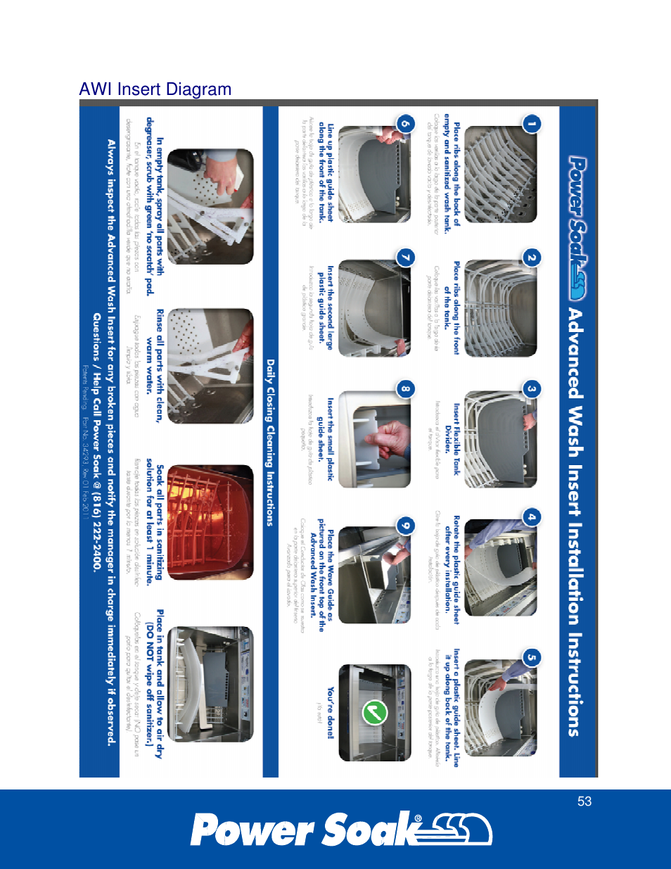 Awi insert diagram | Power Soak 34774 PS-225 Service Manual User Manual | Page 59 / 60