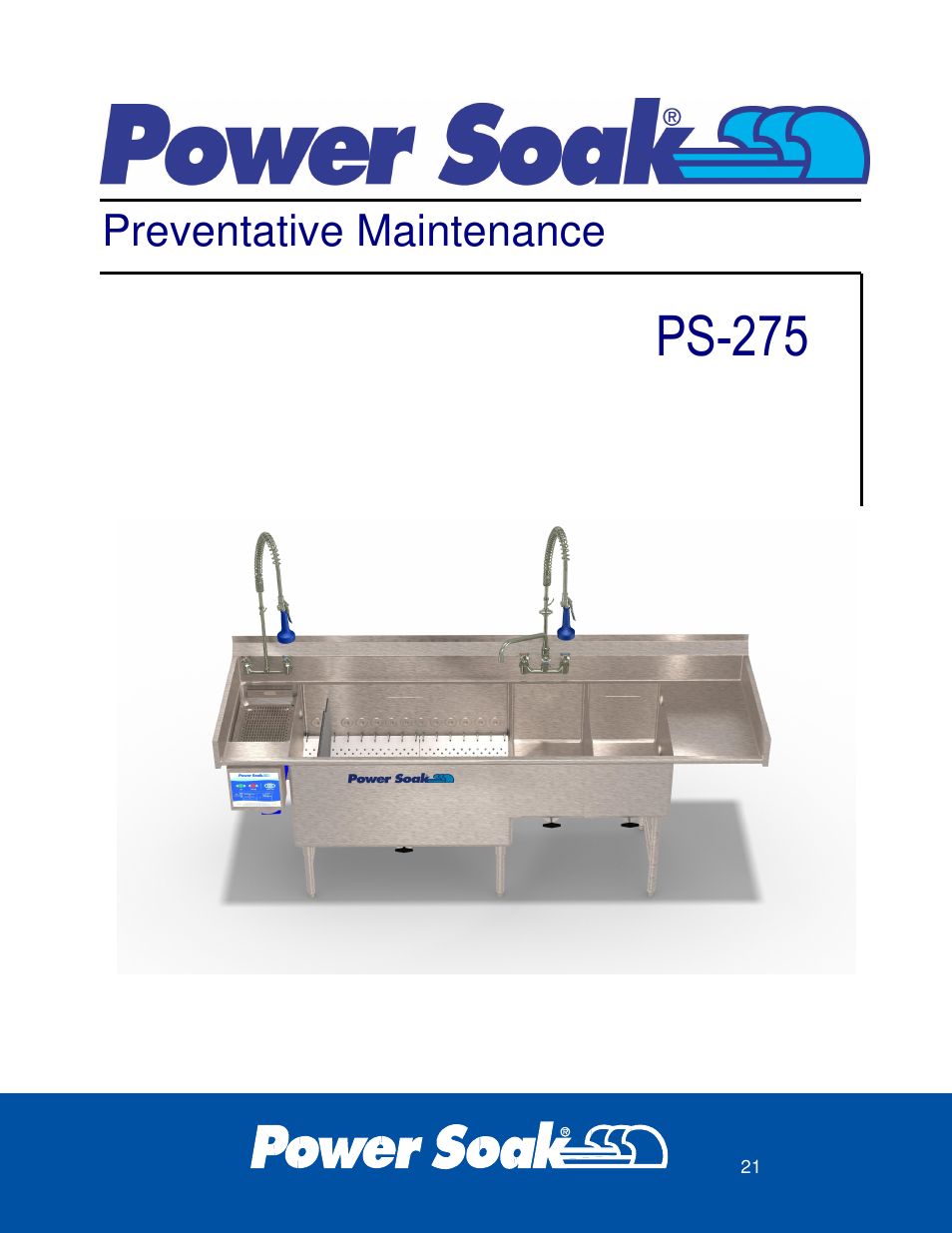 Ps-275, Preventative maintenance | Power Soak 36212 PS-275 Owner's Manual User Manual | Page 25 / 36
