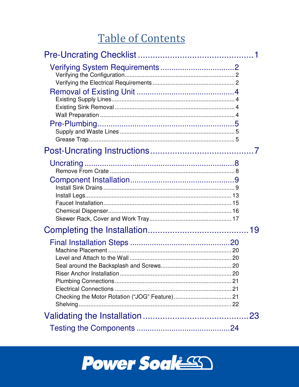 Power Soak 35351 Skewer Soak INstallation Manual User Manual | Page 3 / 32