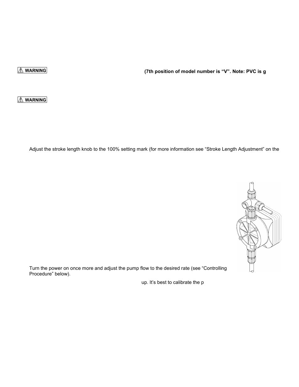 Start up and operation | Pulsafeeder PULSAtron Series MP EN User Manual | Page 18 / 32