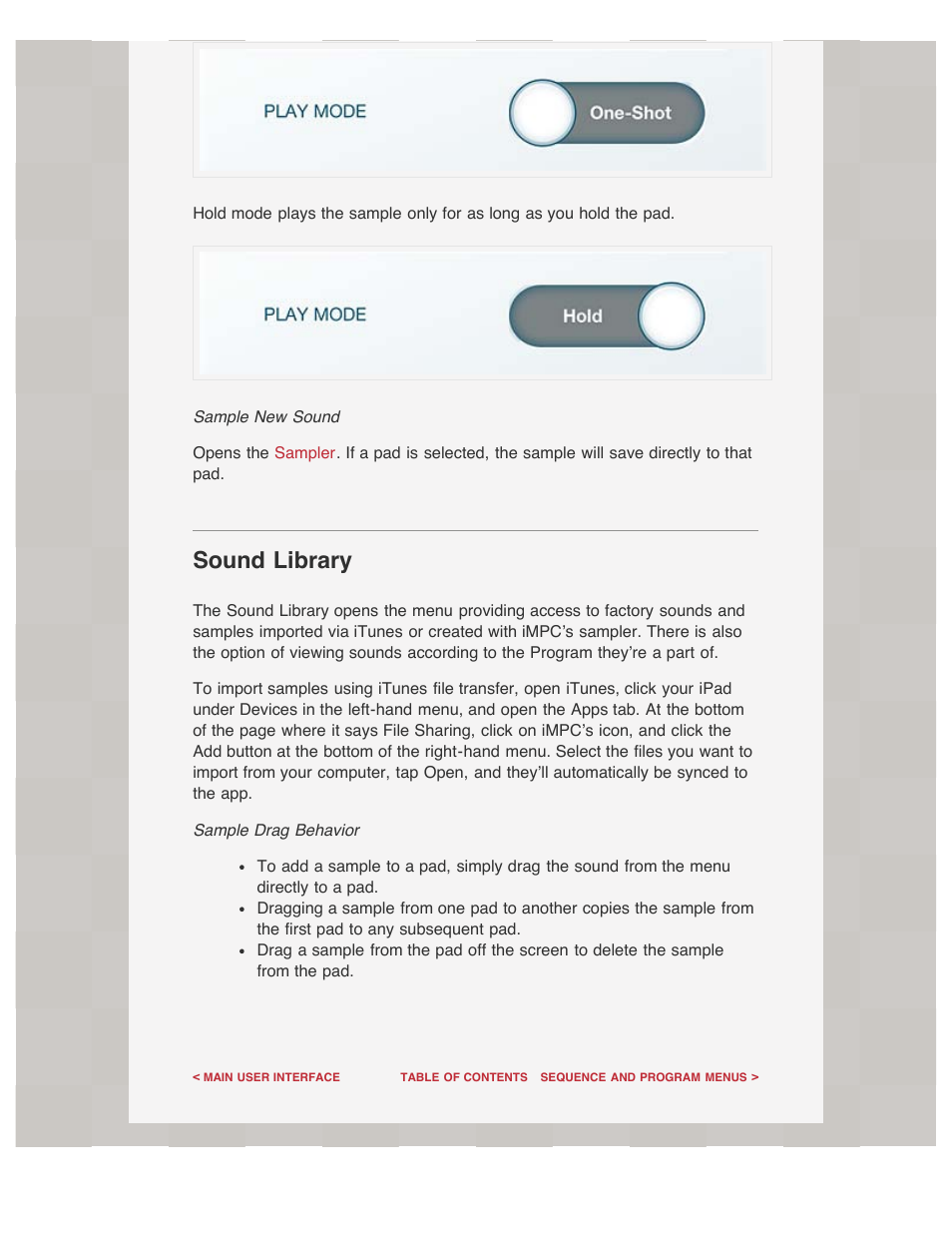 Sound library | Akai iMPC User Manual | Page 13 / 30