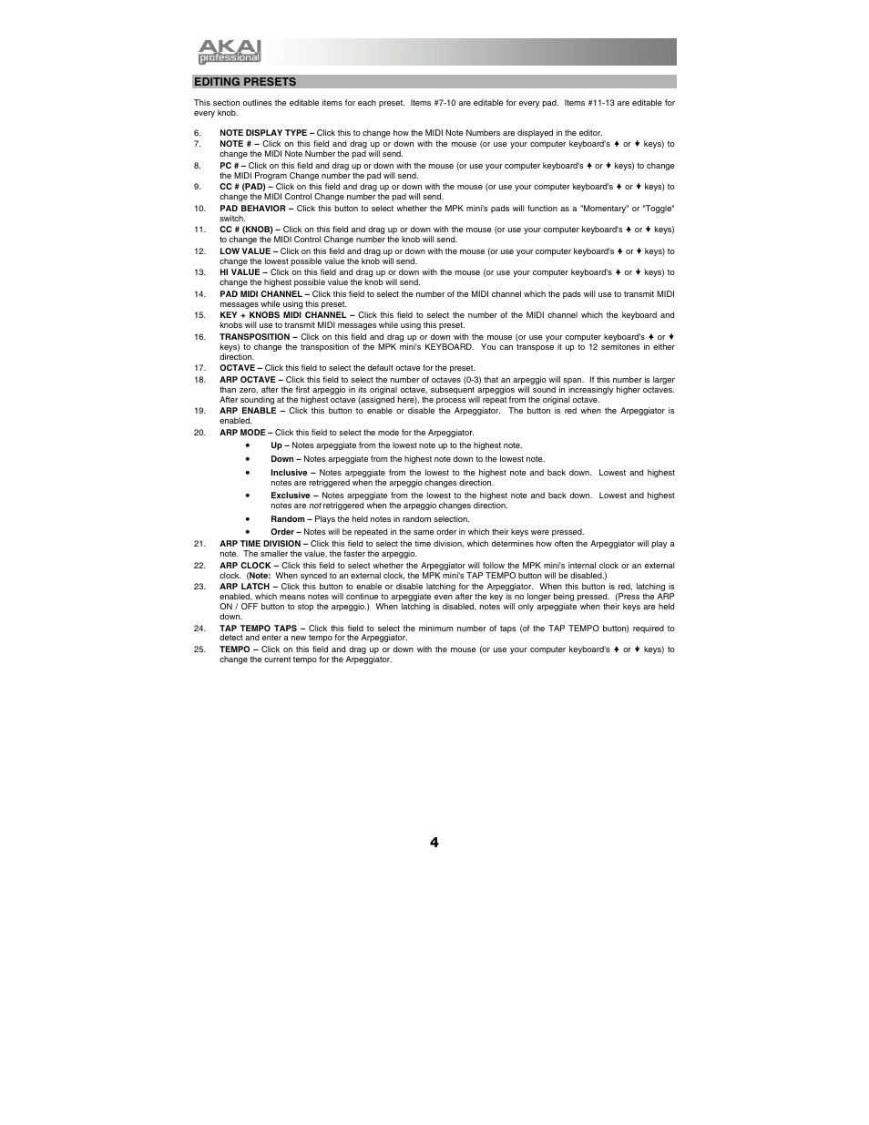 Akai mpk_mini User Manual | Page 6 / 10