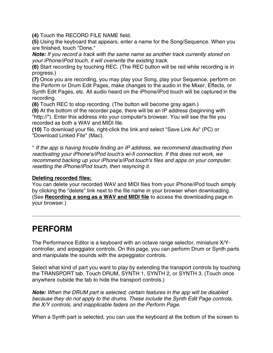 Perform | Akai synthstation_studio User Manual | Page 5 / 11