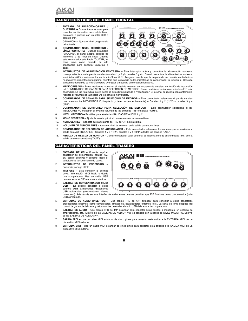 Akai eie User Manual | Page 8 / 20