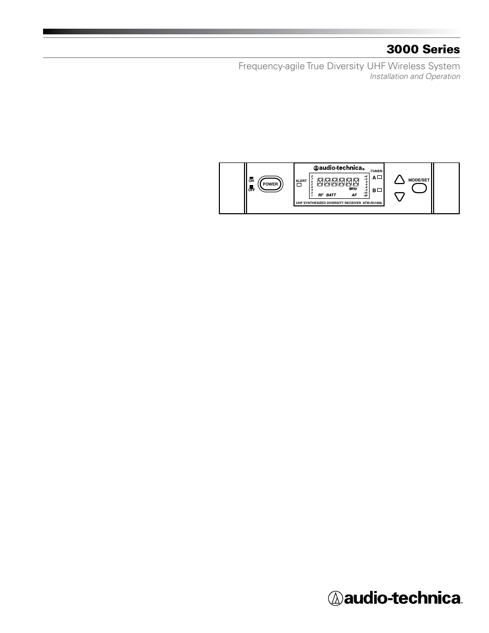 Audio-Technica ATW-T310B User Manual | 16 pages