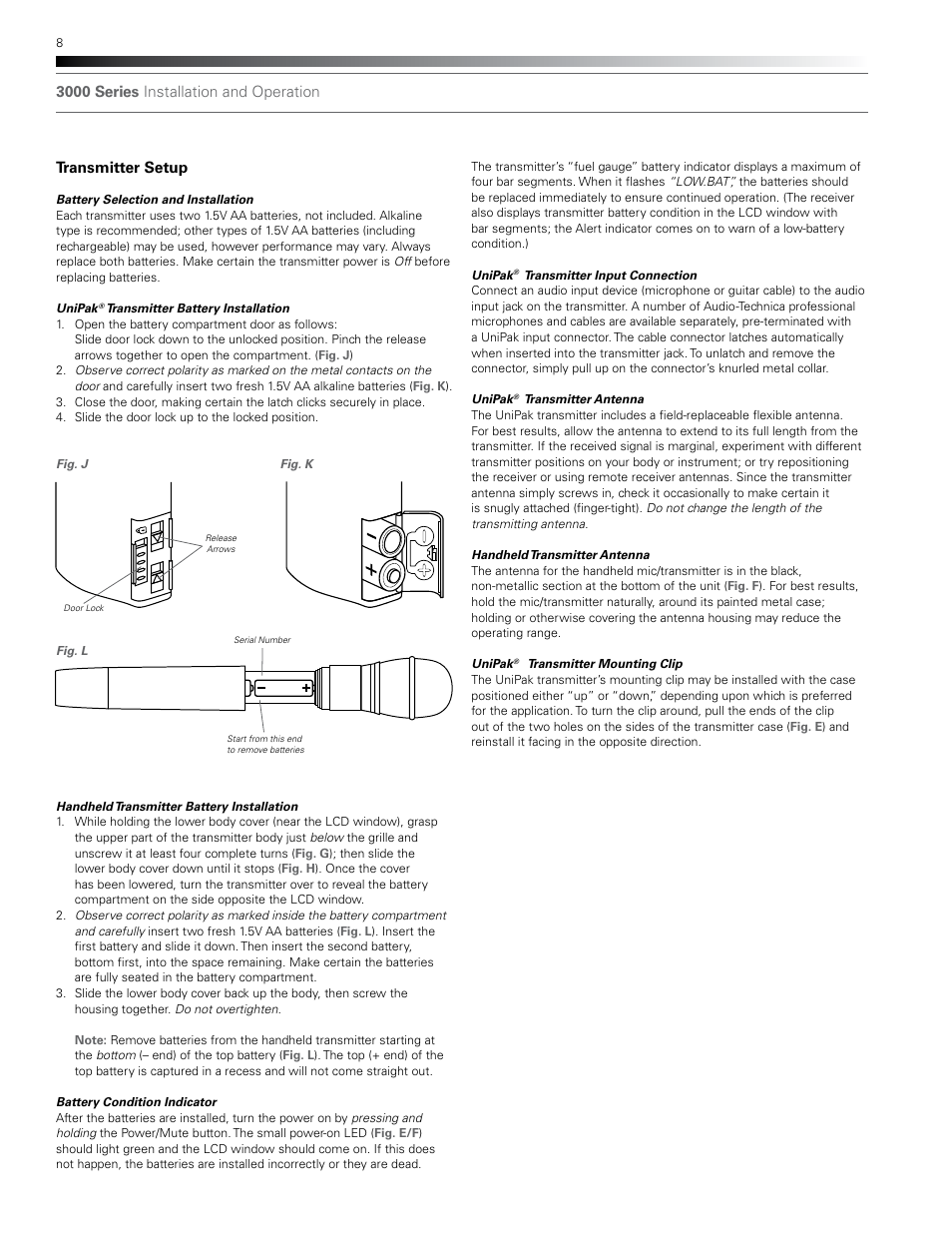 Audio-Technica ATW-T310B User Manual | Page 8 / 16