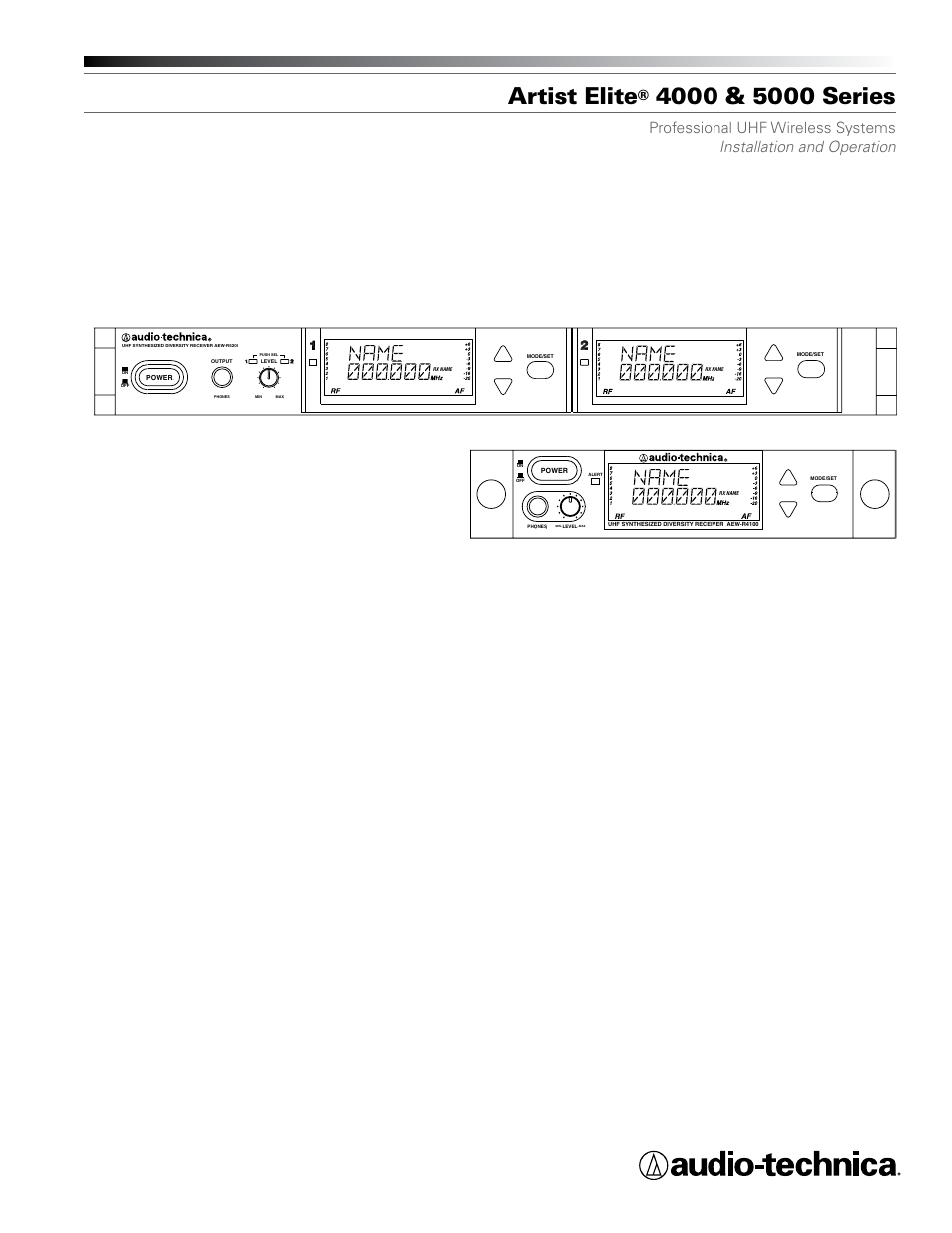 Audio-Technica AEW-T1000A User Manual | 28 pages