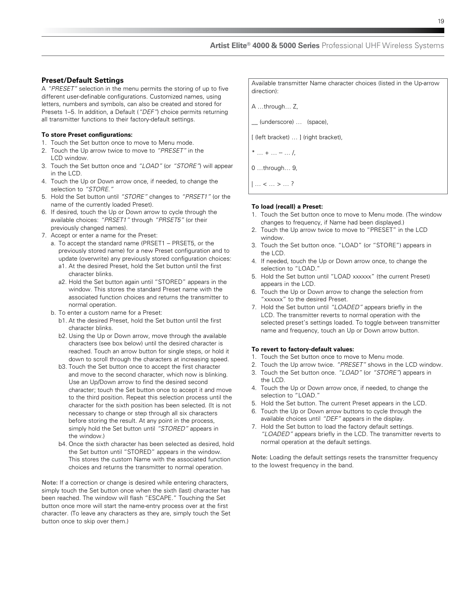 Audio-Technica AEW-T1000A User Manual | Page 19 / 28