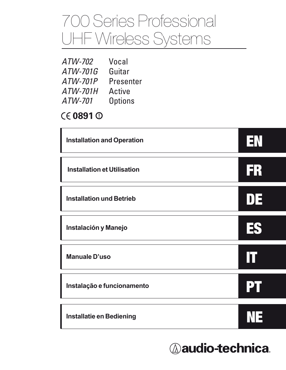 Audio-Technica 700 SERIES User Manual | 65 pages