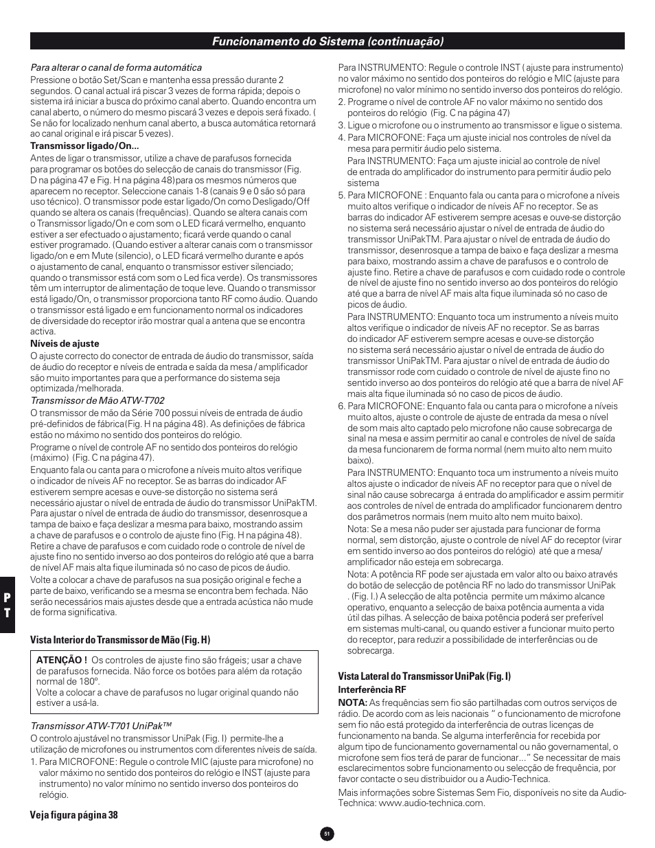 Audio-Technica 700 SERIES User Manual | Page 51 / 65