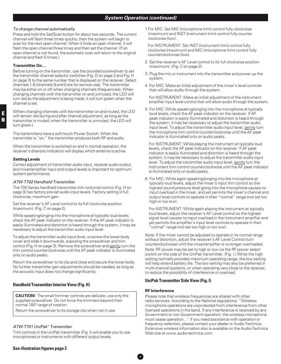 Audio-Technica 700 SERIES User Manual | Page 6 / 65