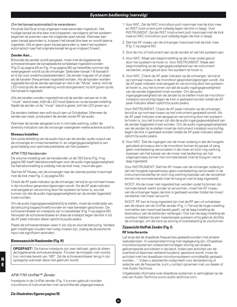 Audio-Technica 700 SERIES User Manual | Page 60 / 65