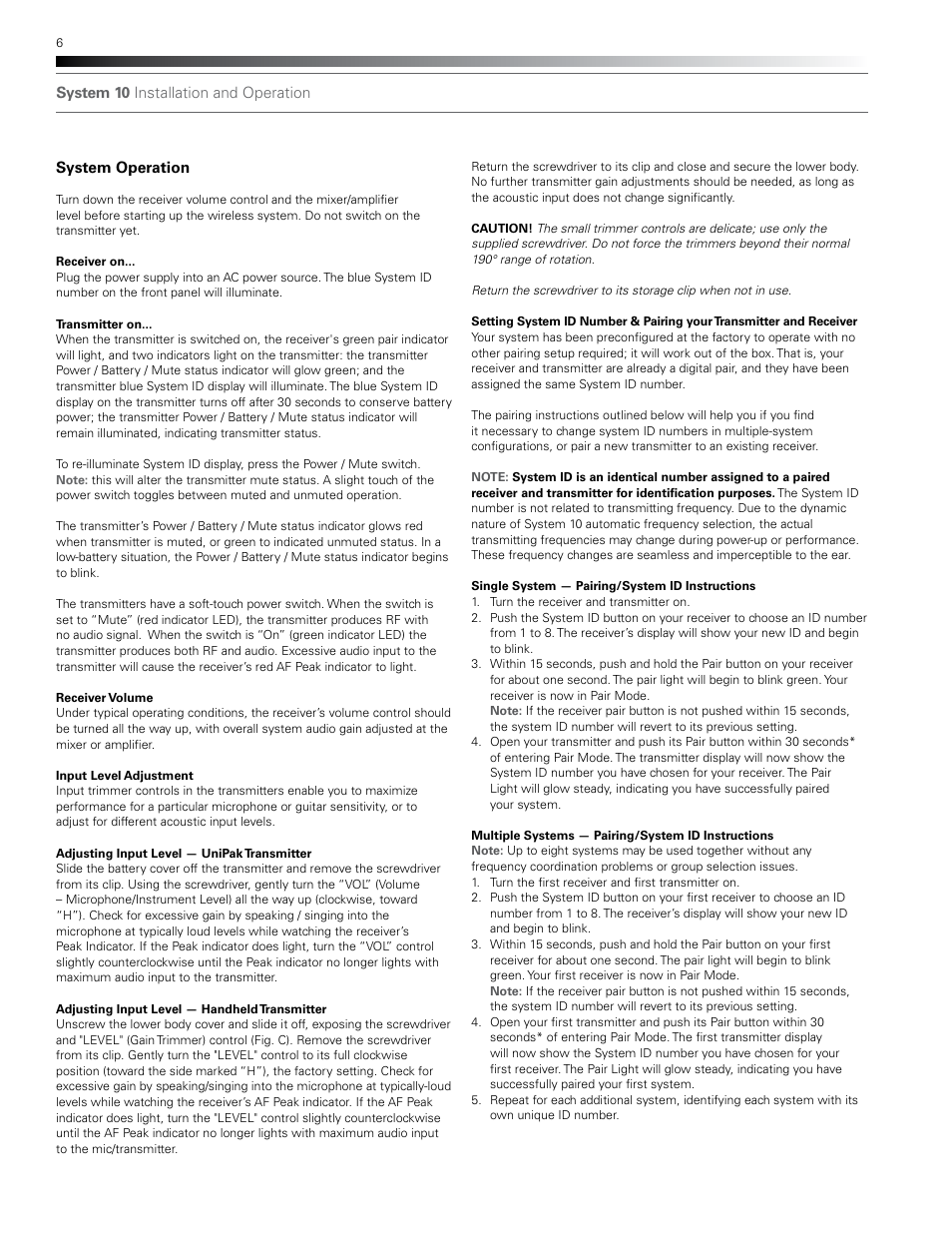 Audio-Technica SYSTEM 10 EN User Manual | Page 6 / 8