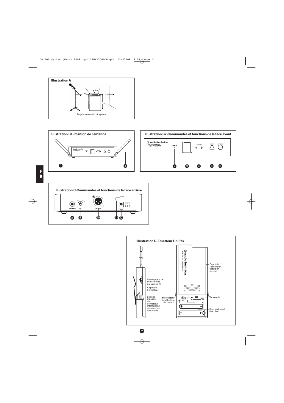 Audio-Technica ATW-T701 User Manual | Page 11 / 65