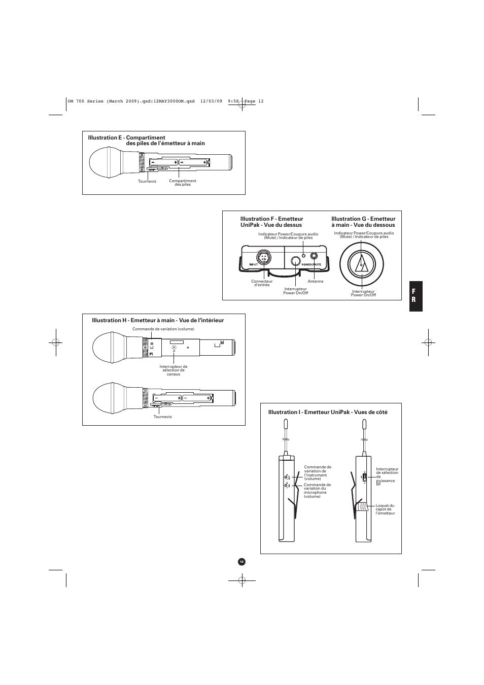 Audio-Technica ATW-T701 User Manual | Page 12 / 65