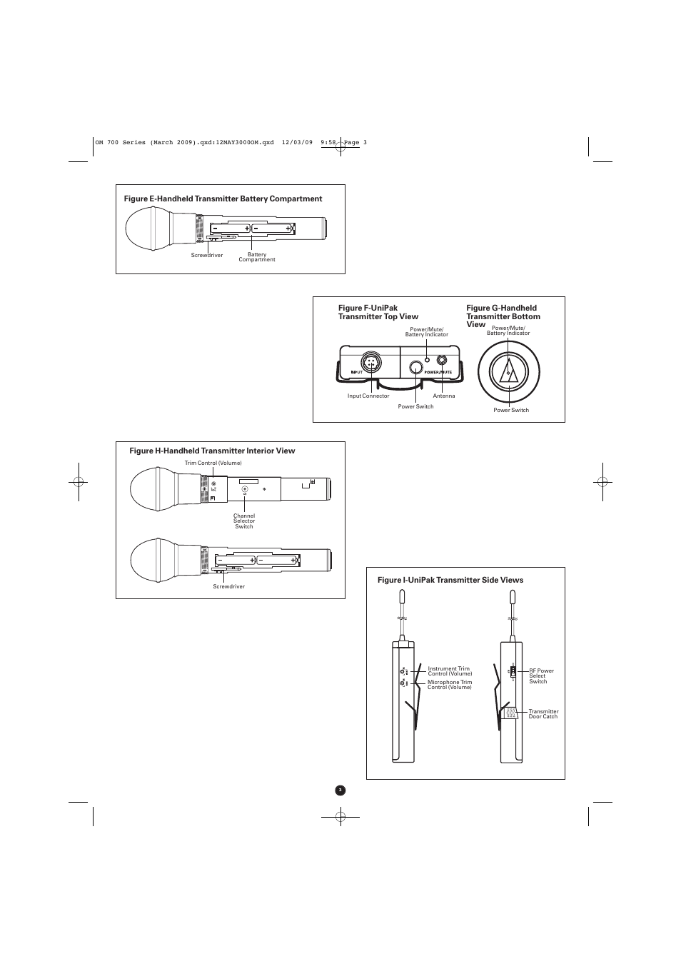 Audio-Technica ATW-T701 User Manual | Page 3 / 65