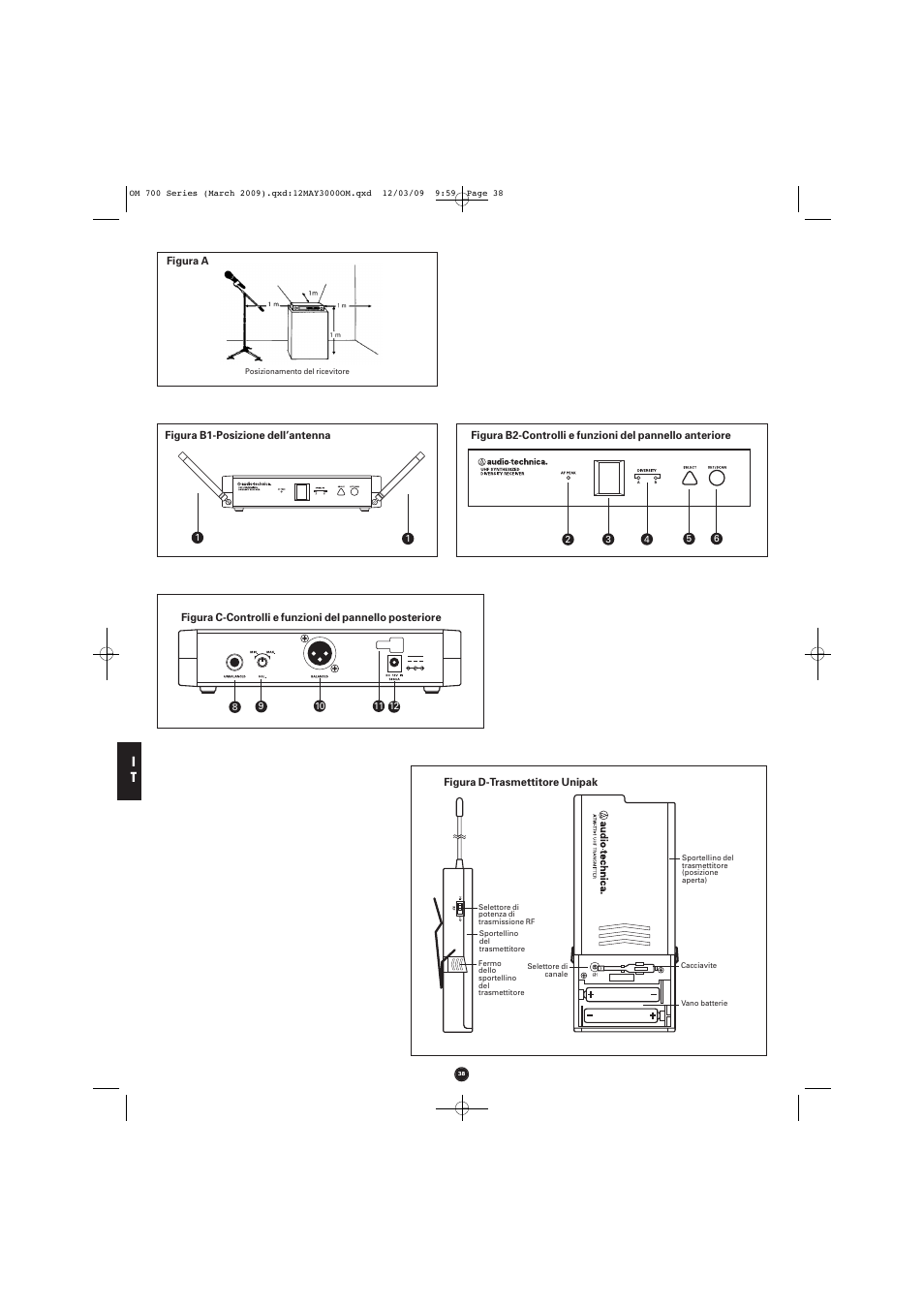 Audio-Technica ATW-T701 User Manual | Page 38 / 65