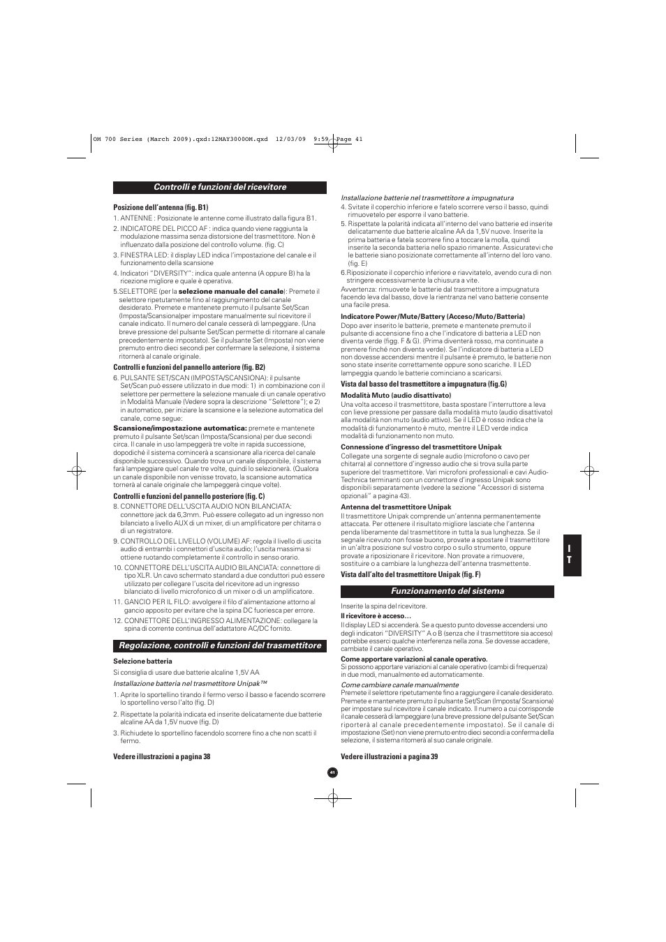 Audio-Technica ATW-T701 User Manual | Page 41 / 65