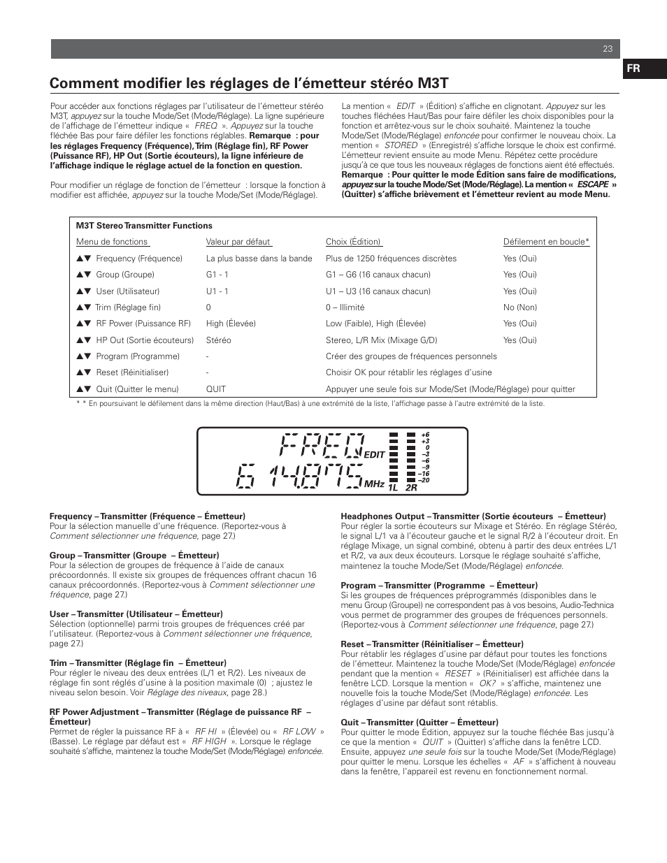 Audio-Technica M3R User Manual | Page 23 / 120