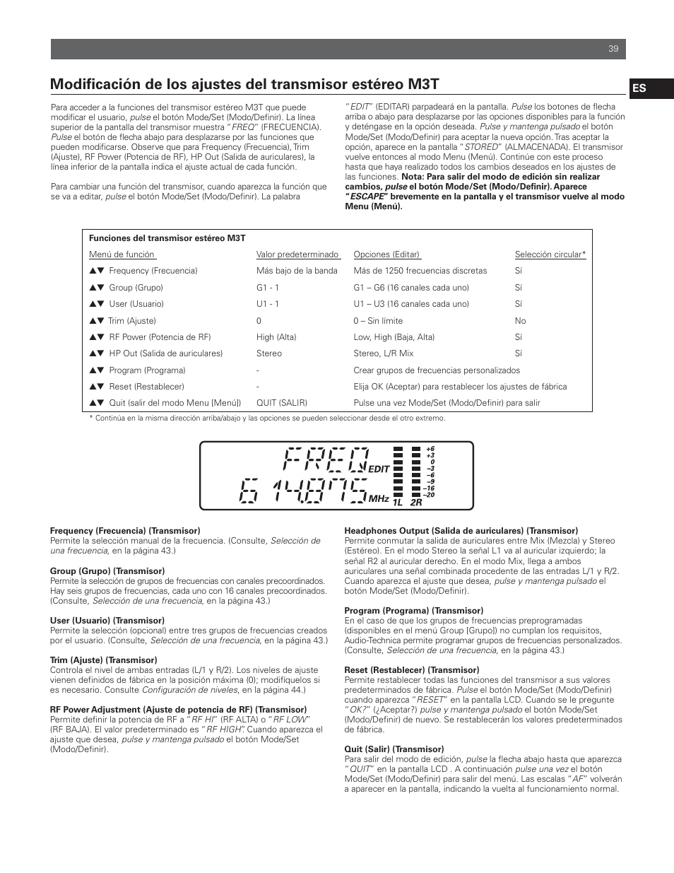 Audio-Technica M3R User Manual | Page 39 / 120