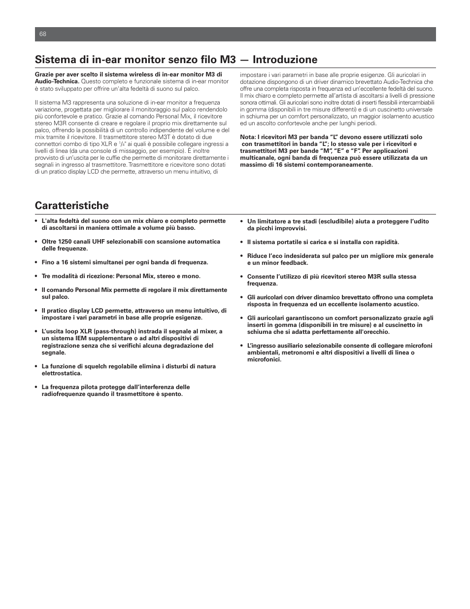 Audio-Technica M3R User Manual | Page 68 / 120