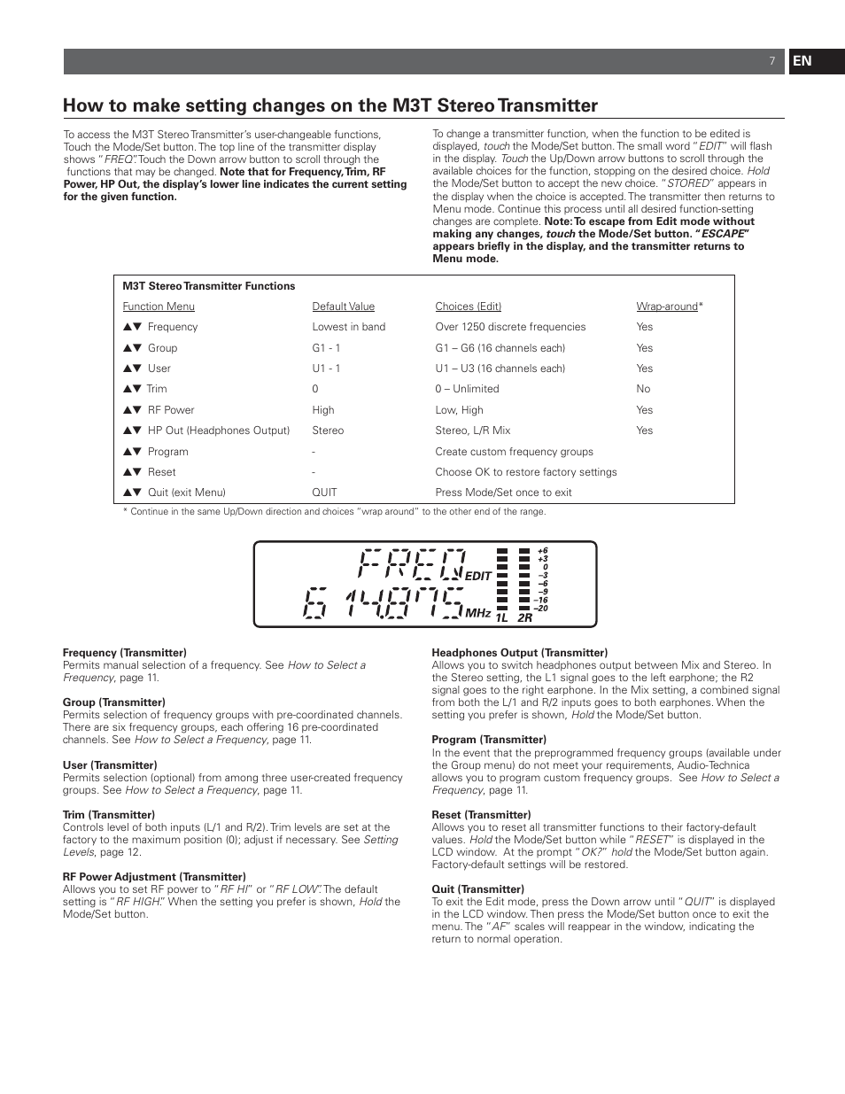 Audio-Technica M3R User Manual | Page 7 / 120