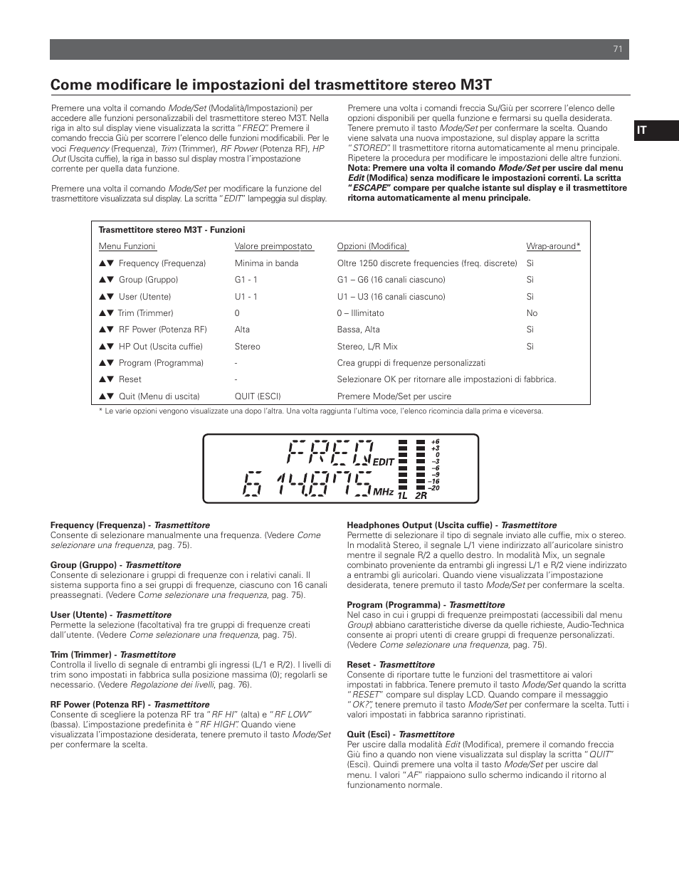 Audio-Technica M3R User Manual | Page 71 / 120
