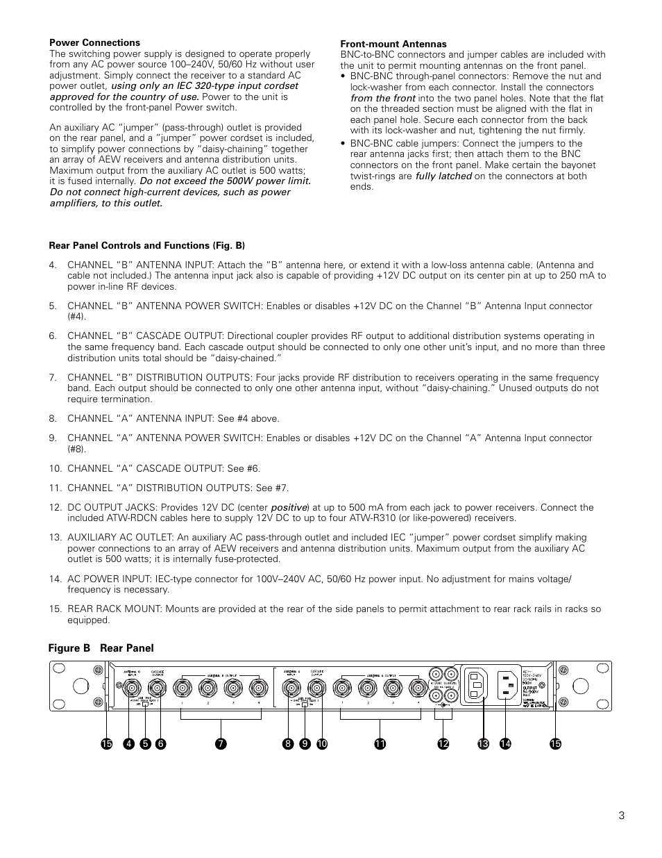 Audio-Technica AEW-DA660D User Manual | Page 3 / 4