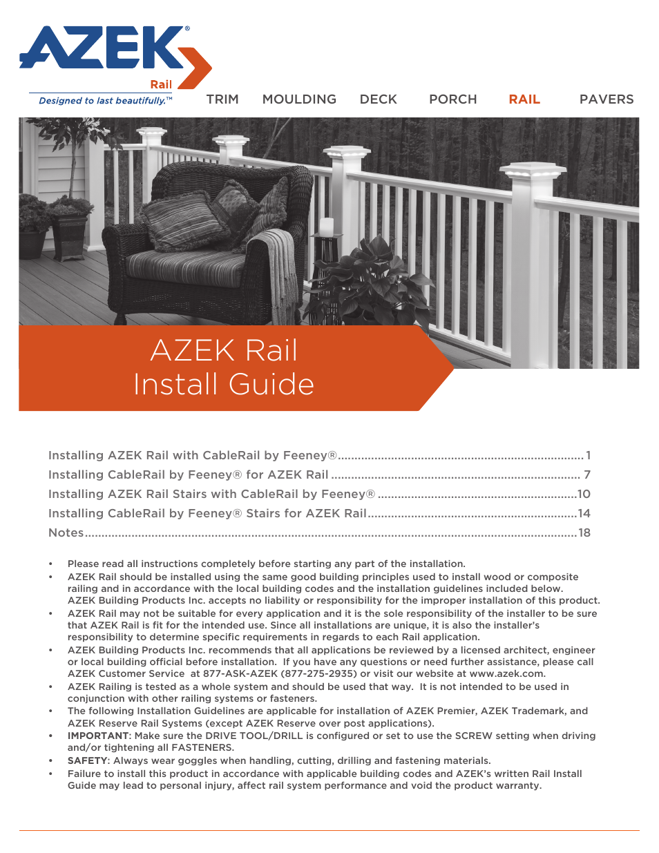 AZEK Rail User Manual | 20 pages