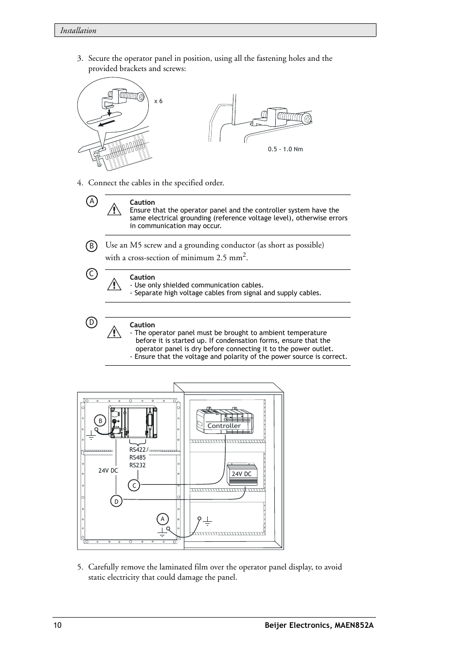 Beijer Electronics EXTER K20m EN User Manual | Page 10 / 28