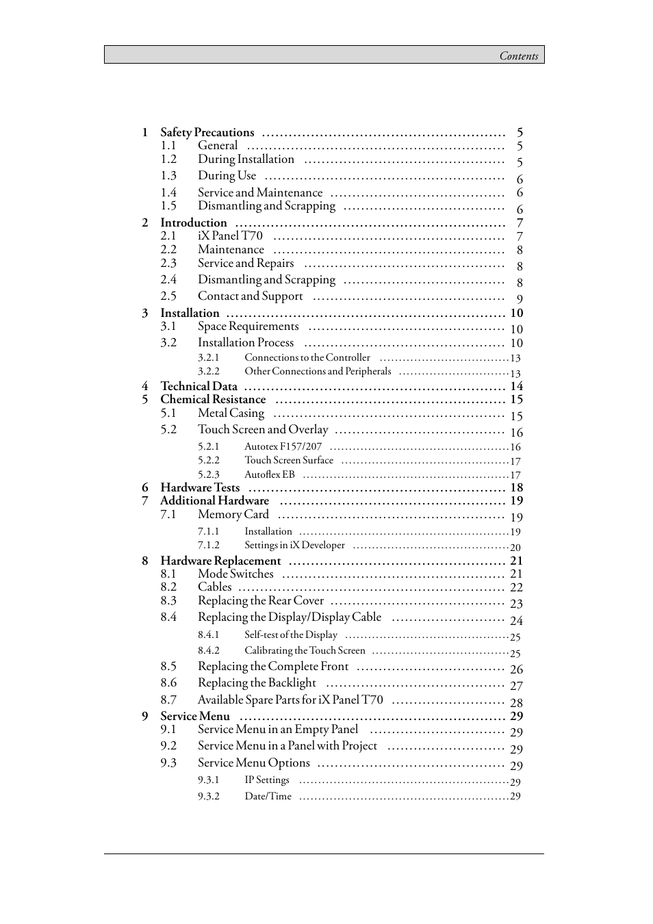 Beijer Electronics iX Panel T70 EN User Manual | Page 3 / 46