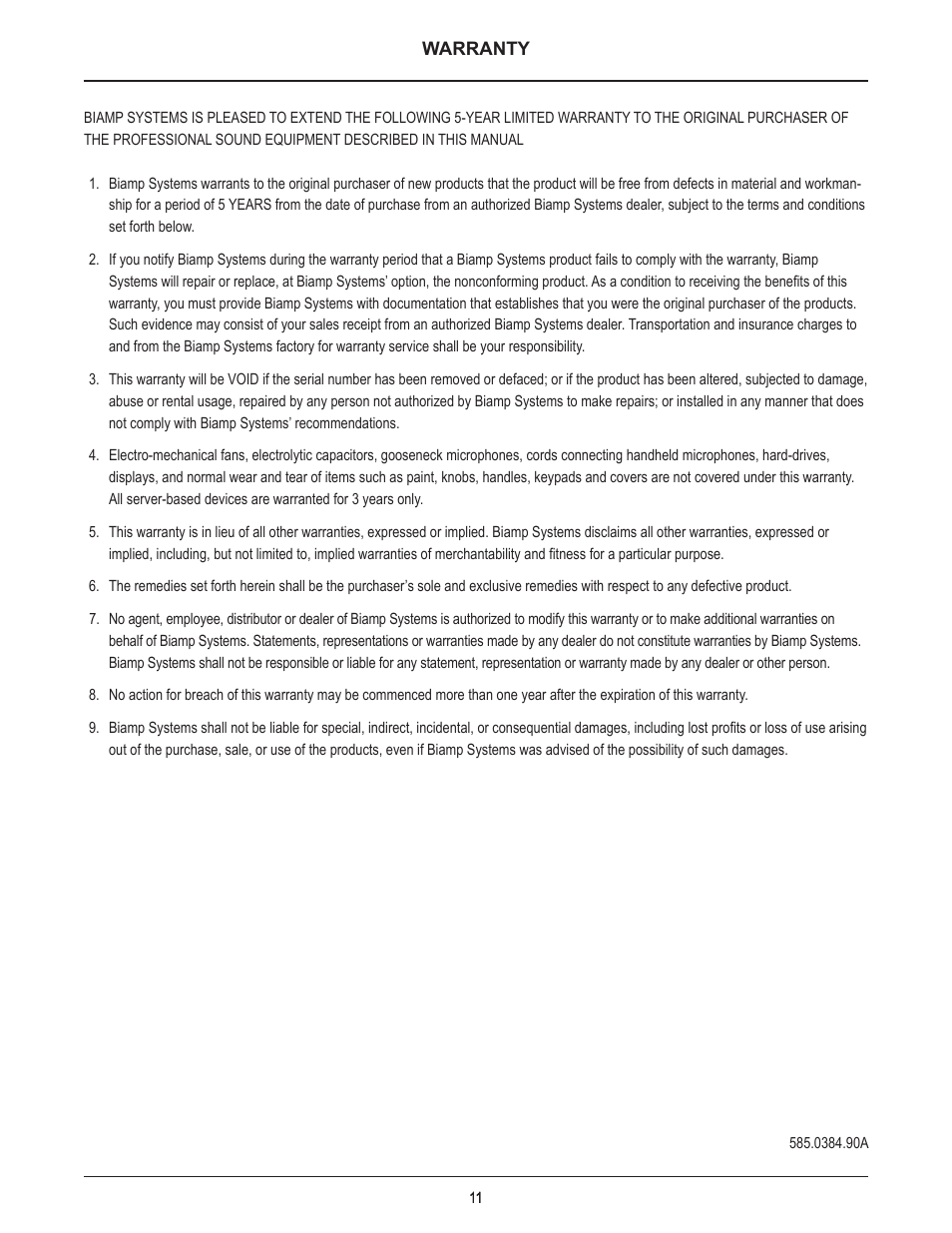 Biamp Vocia VI-8 User Manual | Page 11 / 31