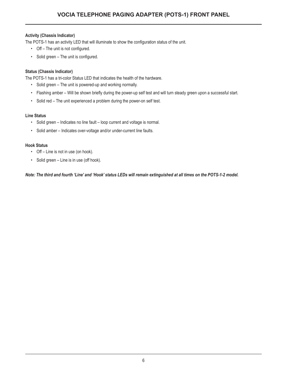 Biamp POTS-1-4 User Manual | Page 6 / 30