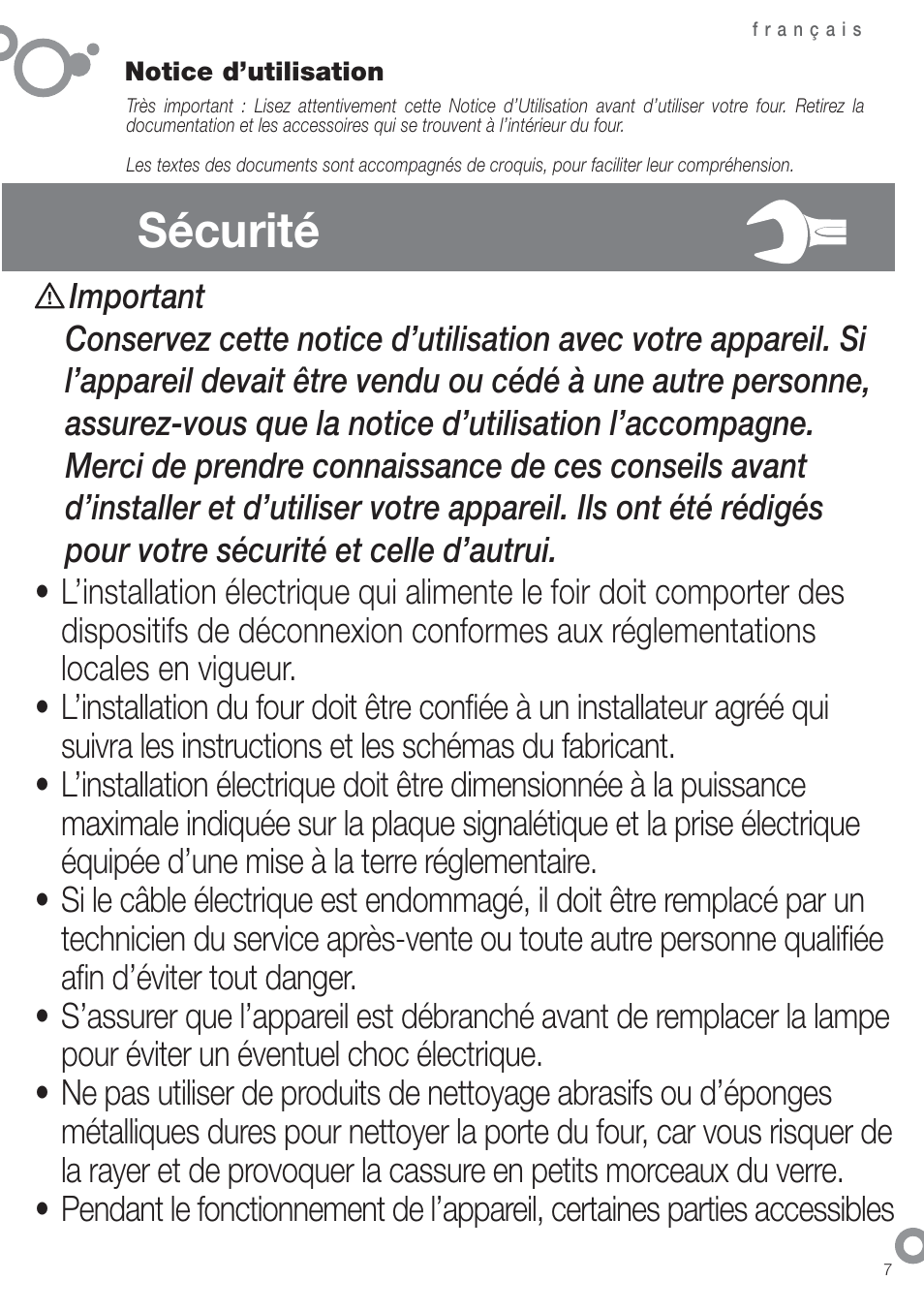 Sécurité | Fagor 6H-185AN User Manual | Page 9 / 86