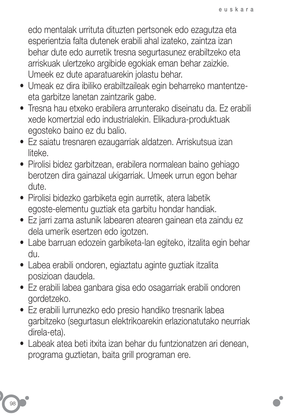 Fagor 6H-755CX User Manual | Page 100 / 114