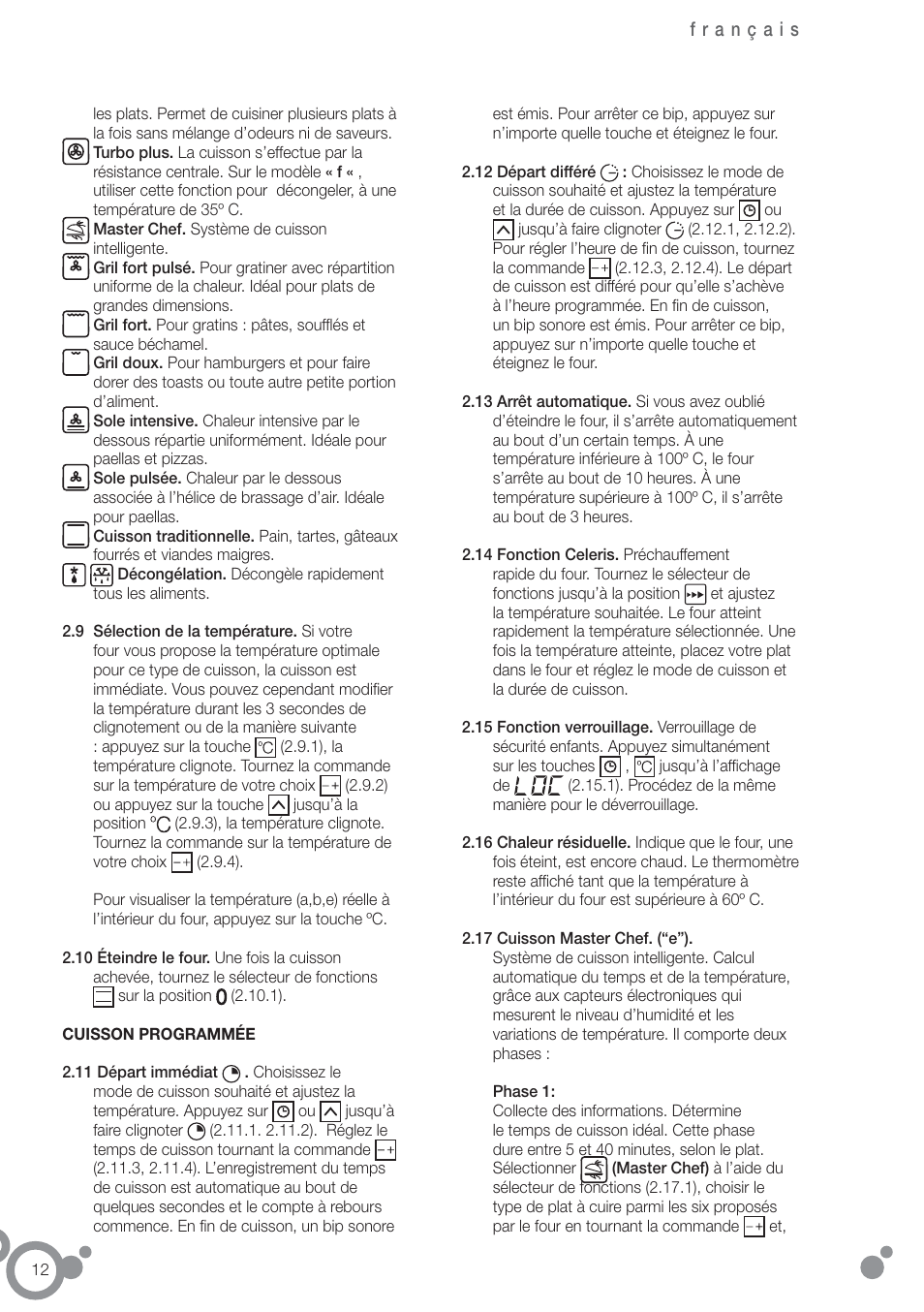 Fagor 6H-755CX User Manual | Page 14 / 114