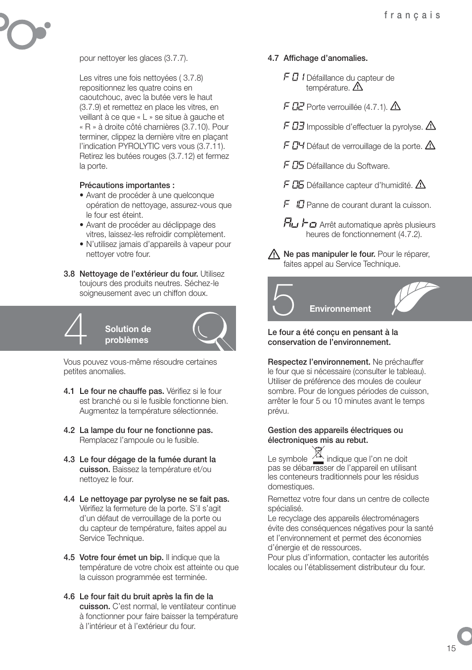 Fagor 6H-755CX User Manual | Page 17 / 114
