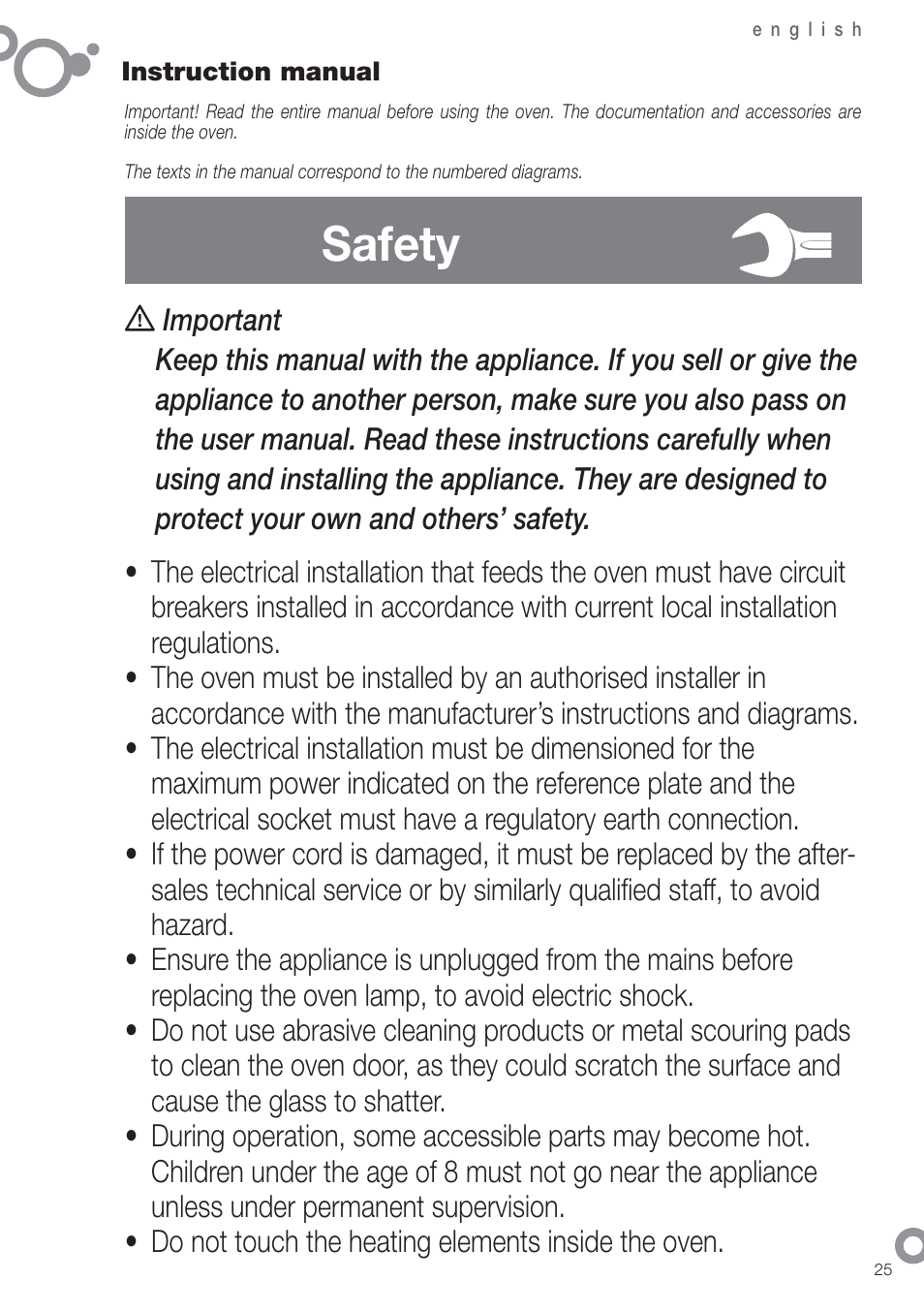 Safety | Fagor 6H-755CX User Manual | Page 27 / 114