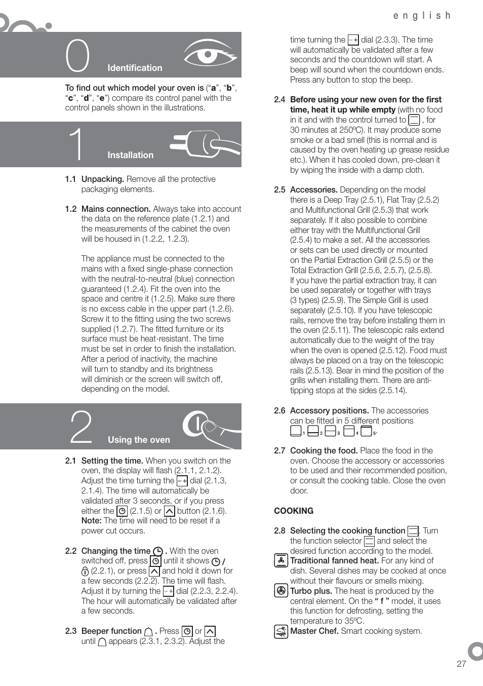 Fagor 6H-755CX User Manual | Page 29 / 114