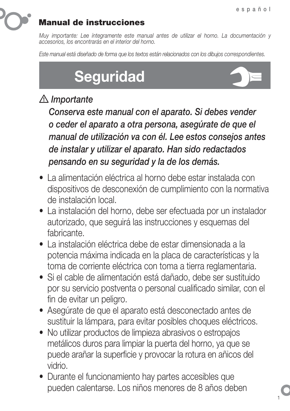 Seguridad | Fagor 6H-755CX User Manual | Page 3 / 114