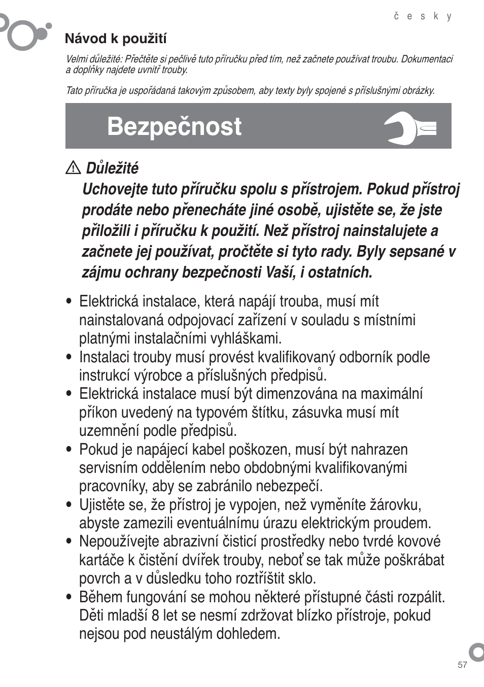 Bezpečnost | Fagor 6H-755CX User Manual | Page 59 / 114