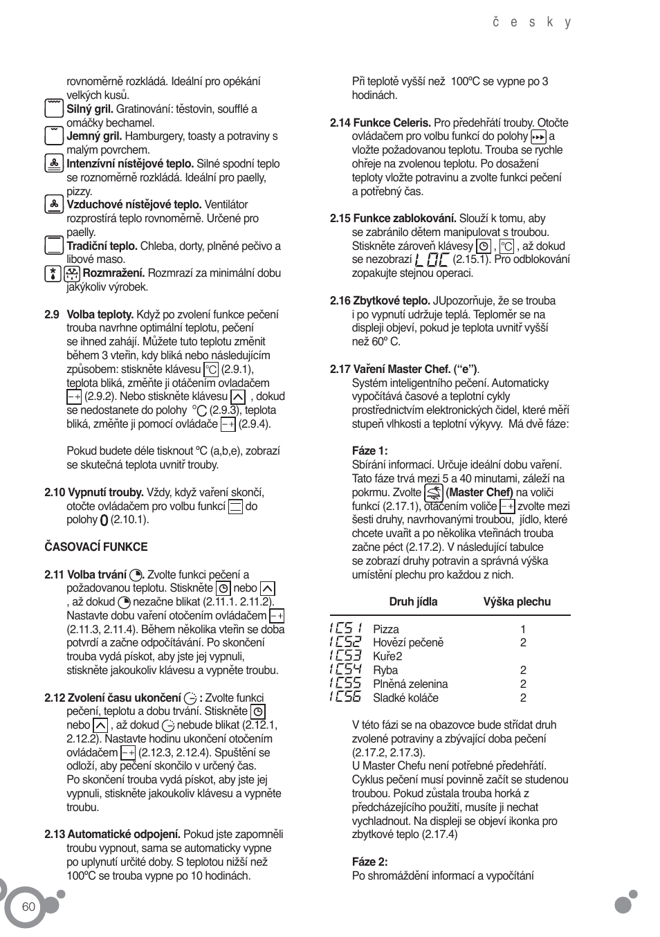 Fagor 6H-755CX User Manual | Page 62 / 114