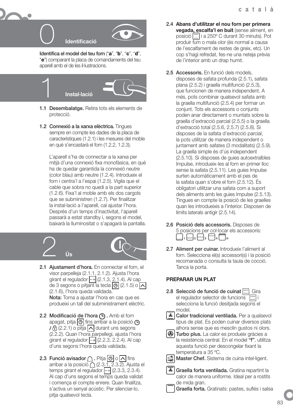 Fagor 6H-755CX User Manual | Page 85 / 114